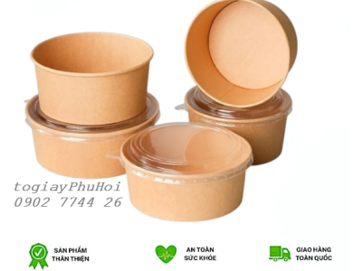 Tô giấy kraft 1500ml